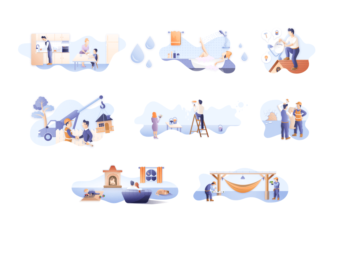 Domestico Illustrations Header